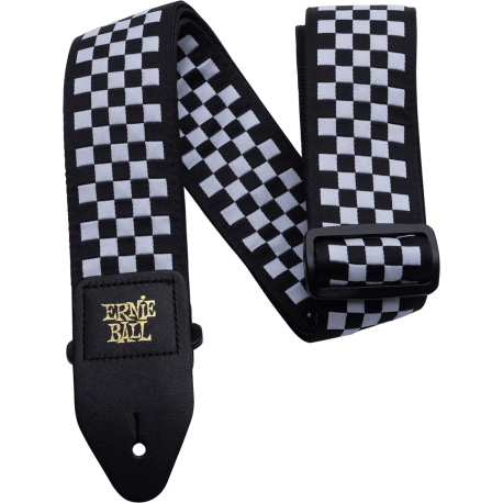 ERNIE BALL Sangle black and white checkered