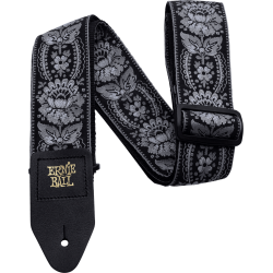 ERNIE BALL Sangle jacquard silver orleans