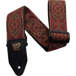 ERNIE BALL Sangle jacquard crimson paisley