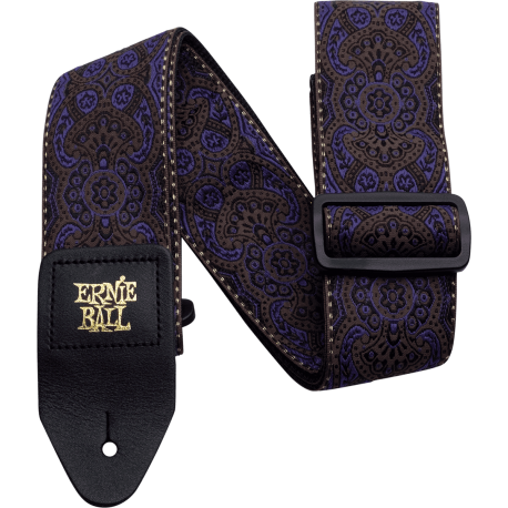 ERNIE BALL Sangle jacquard purple paisley