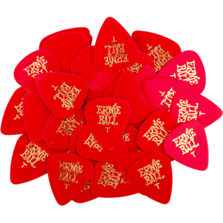 ERNIE BALL Mediators standard sachet de 144 rouge 0,46mm