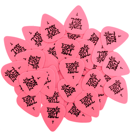 ERNIE BALL Mediators standard sachet de 144 rose 0,46mm