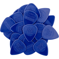 ERNIE BALL Mediators nylon sachet de 50 bleu marine 0,72mm