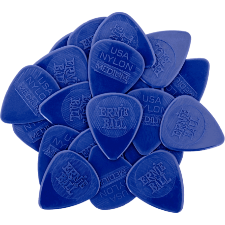 ERNIE BALL Mediators nylon sachet de 50 bleu marine 0,72mm