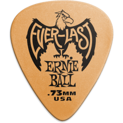 ERNIE BALL Mediators everlast sachet de 12 orange 0,73mm