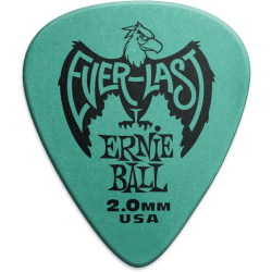 ERNIE BALL Mediators everlast sachet de 12 bleu givré 2mm