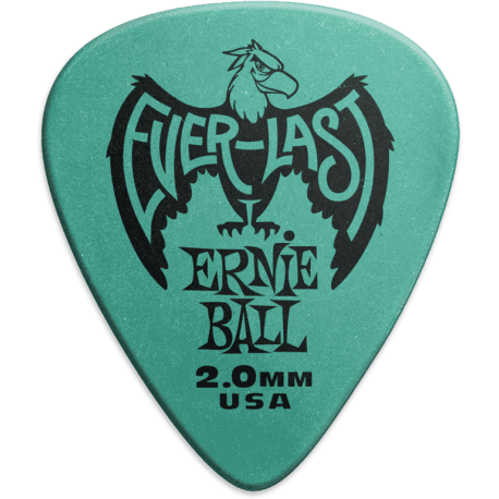 ERNIE BALL Mediators everlast sachet de 12 bleu givré 2mm