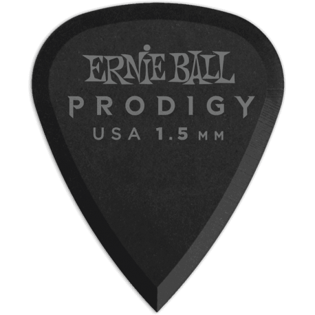 ERNIE BALL Mediators prodigy sachet de 6 noir standard 1,5mm