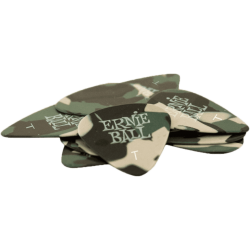 ERNIE BALL Mediators specialty sachet de 12 camouflage 0,46mm