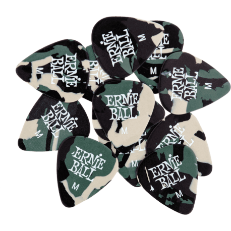 ERNIE BALL Mediators specialty sachet de 12 camouflage 0,72mm