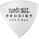 ERNIE BALL Médiators prodigy sachet de 6 blanc bouclier 2mm