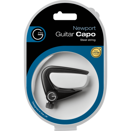G7TH Newport 6 cordes noir