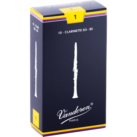 VANDOREN Anches clarinette Sib Traditionnelles force 1