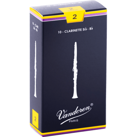 VANDOREN Anches clarinette Sib Traditionnelles force 2