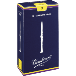 VANDOREN Anches clarinette Sib Traditionnelles force 3