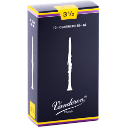 VANDOREN Anches clarinette Sib Traditionnelles force 3,5