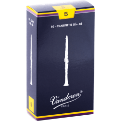 VANDOREN Anches clarinette Sib Traditionnelles force 5