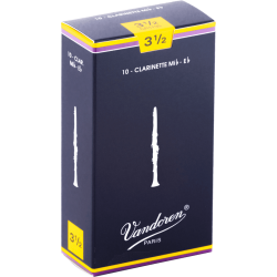 VANDOREN Anches clarinette Mib Traditionnelles force 3,5