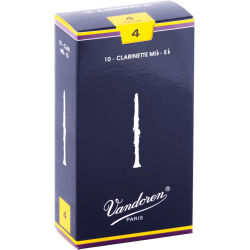 VANDOREN Anches clarinette Mib Traditionnelles force 4