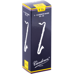 VANDOREN Anches clarinette basse Traditionnelles force 1,5