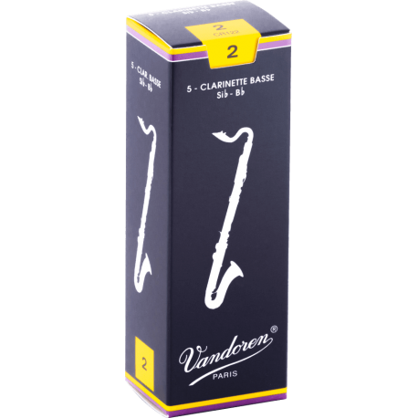 VANDOREN Anches clarinette basse Traditionnelles force 2