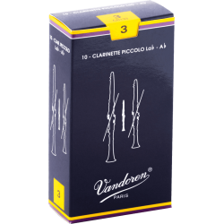VANDOREN Anches clarinette piccolo Traditionnelles force 3