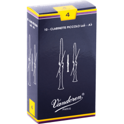 VANDOREN Anches clarinette piccolo Traditionnelles force 4