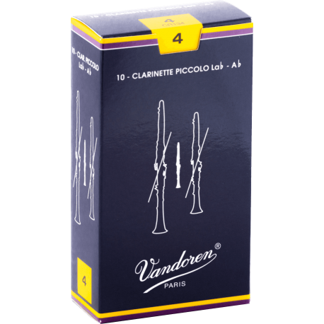 VANDOREN Anches clarinette piccolo Traditionnelles force 4