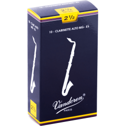 VANDOREN Anches clarinette alto Traditionnelles force 2,5