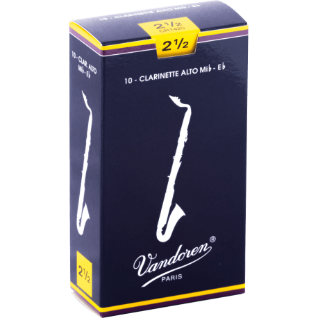 VANDOREN Anches clarinette alto Traditionnelles force 2,5