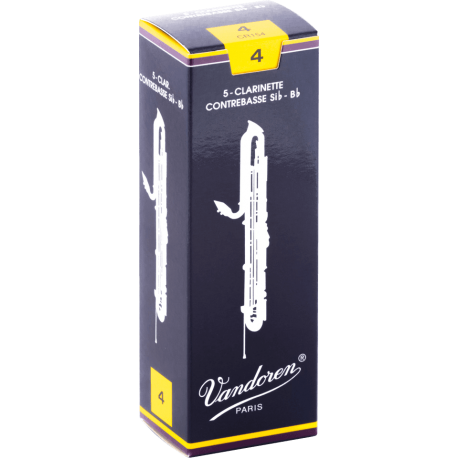 VANDOREN Anches clarinette contrebasse Traditionnelles force 4