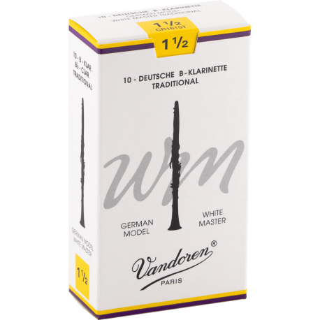 VANDOREN Anches clarinette Sib White Master Traditional force 1,5