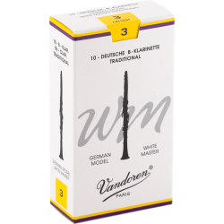 VANDOREN Anches clarinette Sib White Master Traditional force 3
