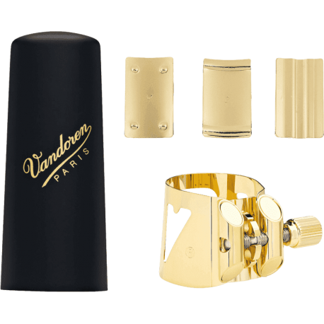 VANDOREN Ligature Optimum saxo soprano + couvre-bec plastique