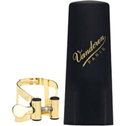 VANDOREN Ligature M/O plaquée or clar Sib + couvre-bec plastique