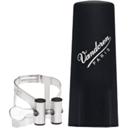 VANDOREN Ligature M/O argent clarinette Sib + couvre-bec plastique