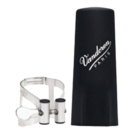 VANDOREN Ligature M/O argent clarinette Sib + couvre-bec plastique