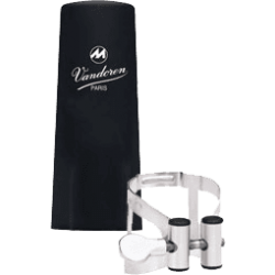VANDOREN Ligature M/O étain clarinette Mib + couvre-bec plastique