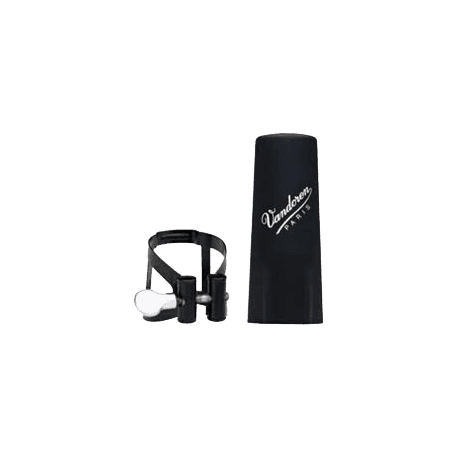 VANDOREN Ligature M/O noire clarinette basse + couvre-bec plastique