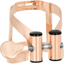 VANDOREN Ligature M/O or rose clarinette basse + couvre-bec plastique