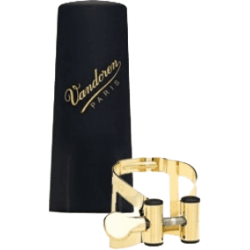 VANDOREN Ligature M/O plaquée or saxo alto + couvre-bec plastique