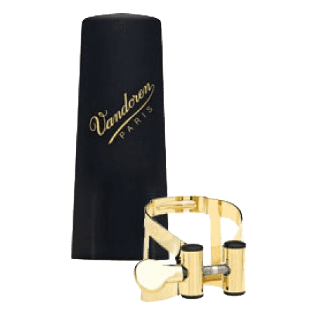 VANDOREN Ligature M/O dorée saxo baryton + couvre-bec plastique