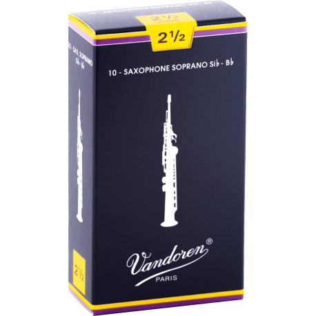 VANDOREN Anches saxophone soprano Traditionnelles force 2,5