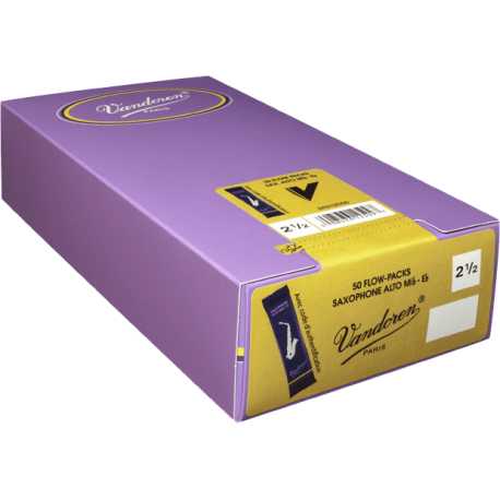 VANDOREN Anches saxophone alto Traditionnelles force 2,5 - par 50