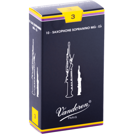 VANDOREN Anches saxophone sopranino Traditionnelles force 3