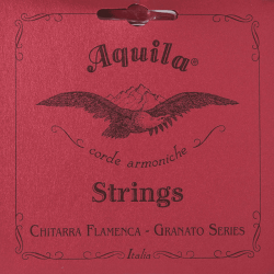 AQUILA 3 corde graves cuivrées vernies rouges