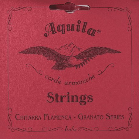 AQUILA 3 corde graves cuivrées vernies rouges