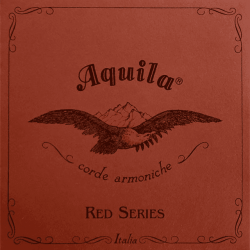 AQUILA Reds Jeu Mandoline napolitaine ee,aa,DD,GG, Sol filé rouge