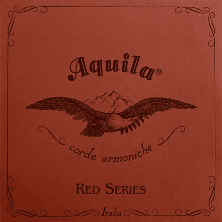 AQUILA Reds Jeu Mandoline napolitaine ee,aa,DD,GG, Sol filé rouge