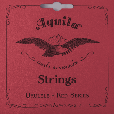AQUILA Reds Ukulélé soprano, Corde à l'unité, Sol grave 4ème - G
